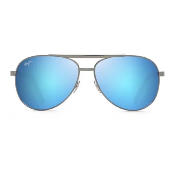 BRAND NEW in Box Maui Jim Blue Seacliff Gunmetal Sunglasses